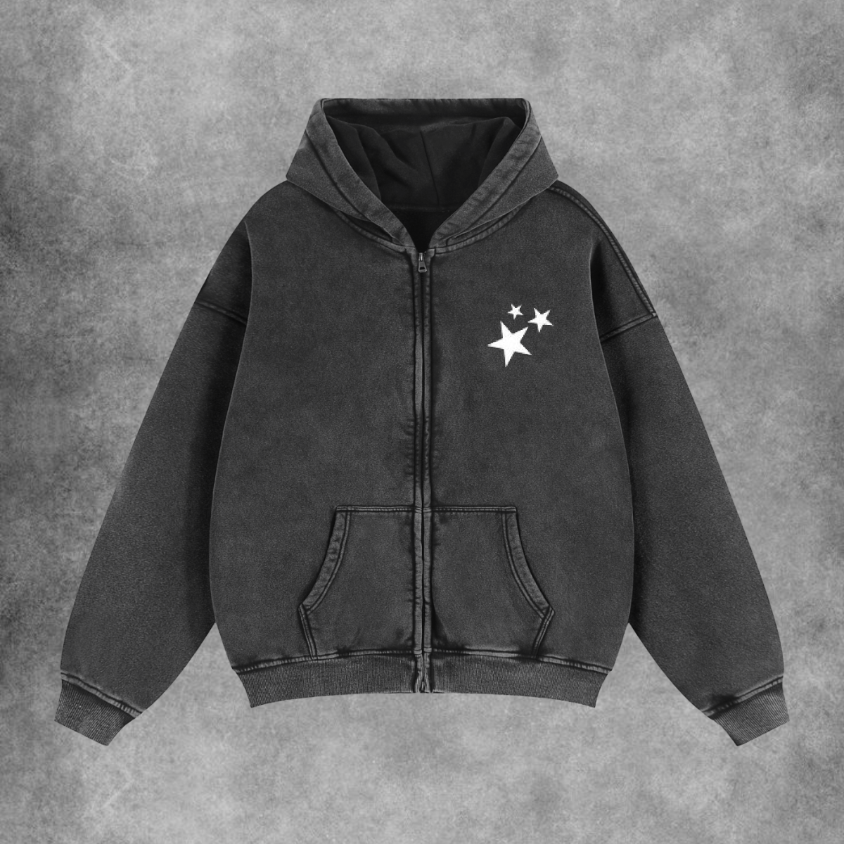 Stars Zip Up Hoodie