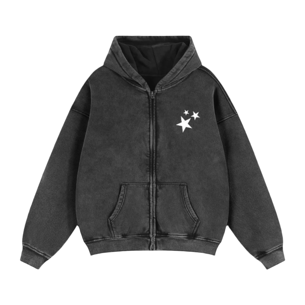 Stars Zip Up Hoodie