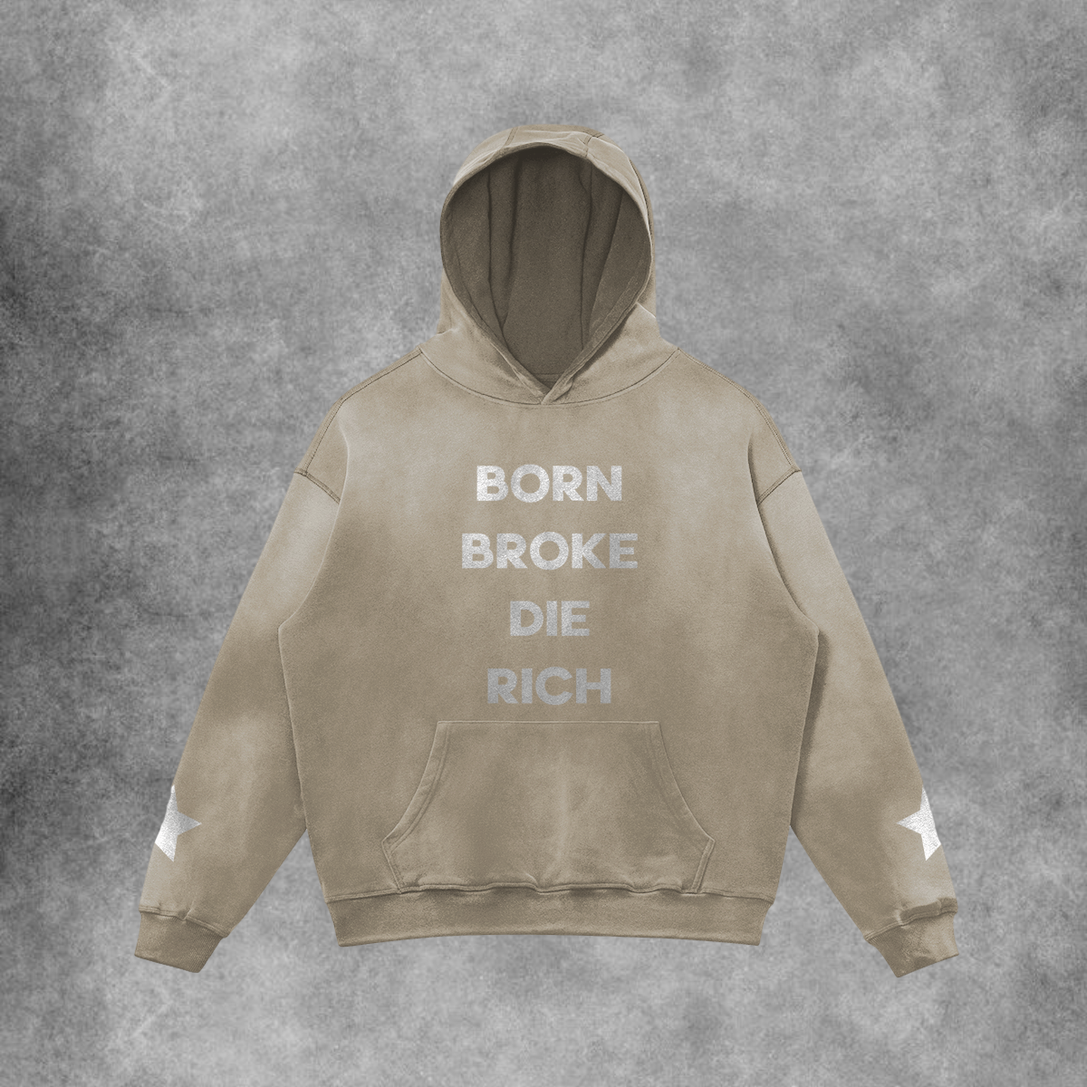 Born Broke Die Rich Hoodie