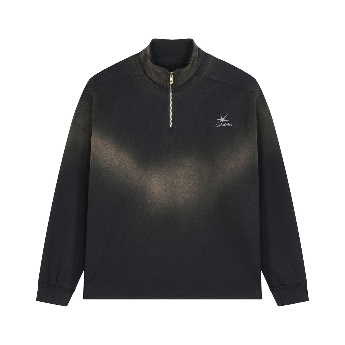 Sun Fade Quarter Zip Up Sweatshirt