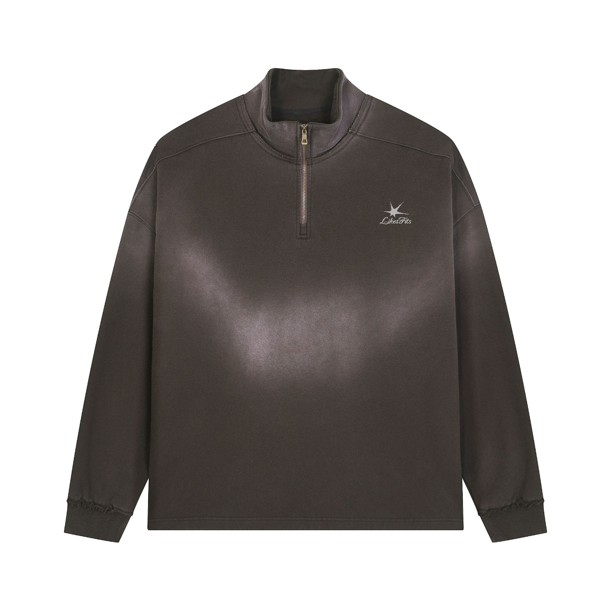 Sun Fade Quarter Zip Up Sweatshirt