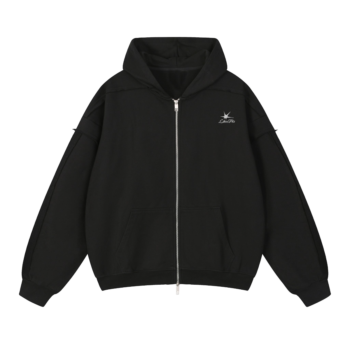 LF Double Layered Striped Zip Hoodie