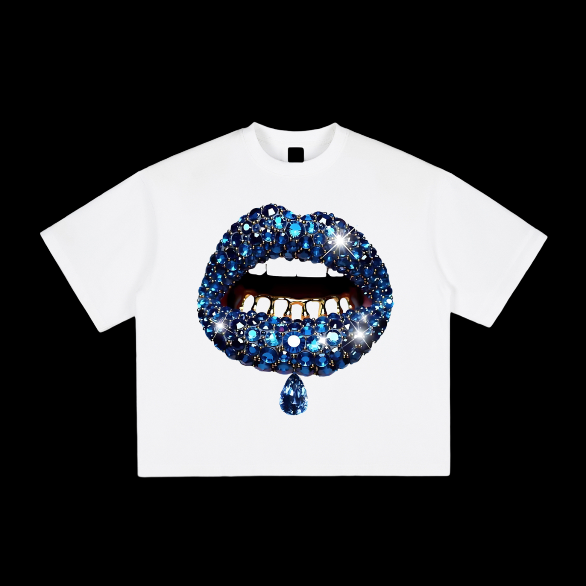 Blue Diamonds Lip Tee