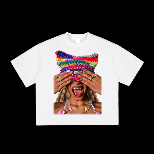 Colorful Kitty Hat Tee