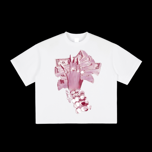 Pink Money Holding Tee
