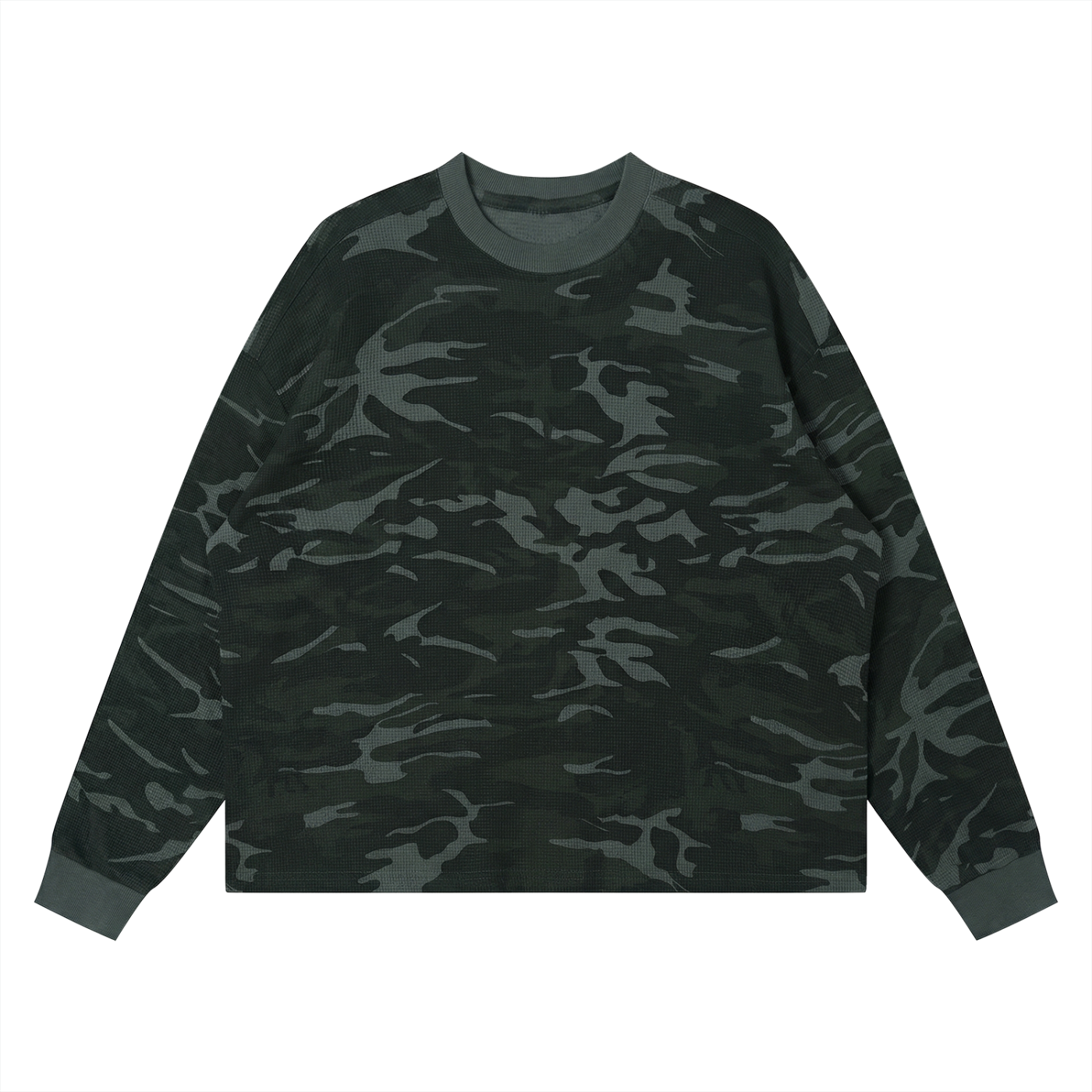 Waffle Boxy Long Sleeve T-Shirt