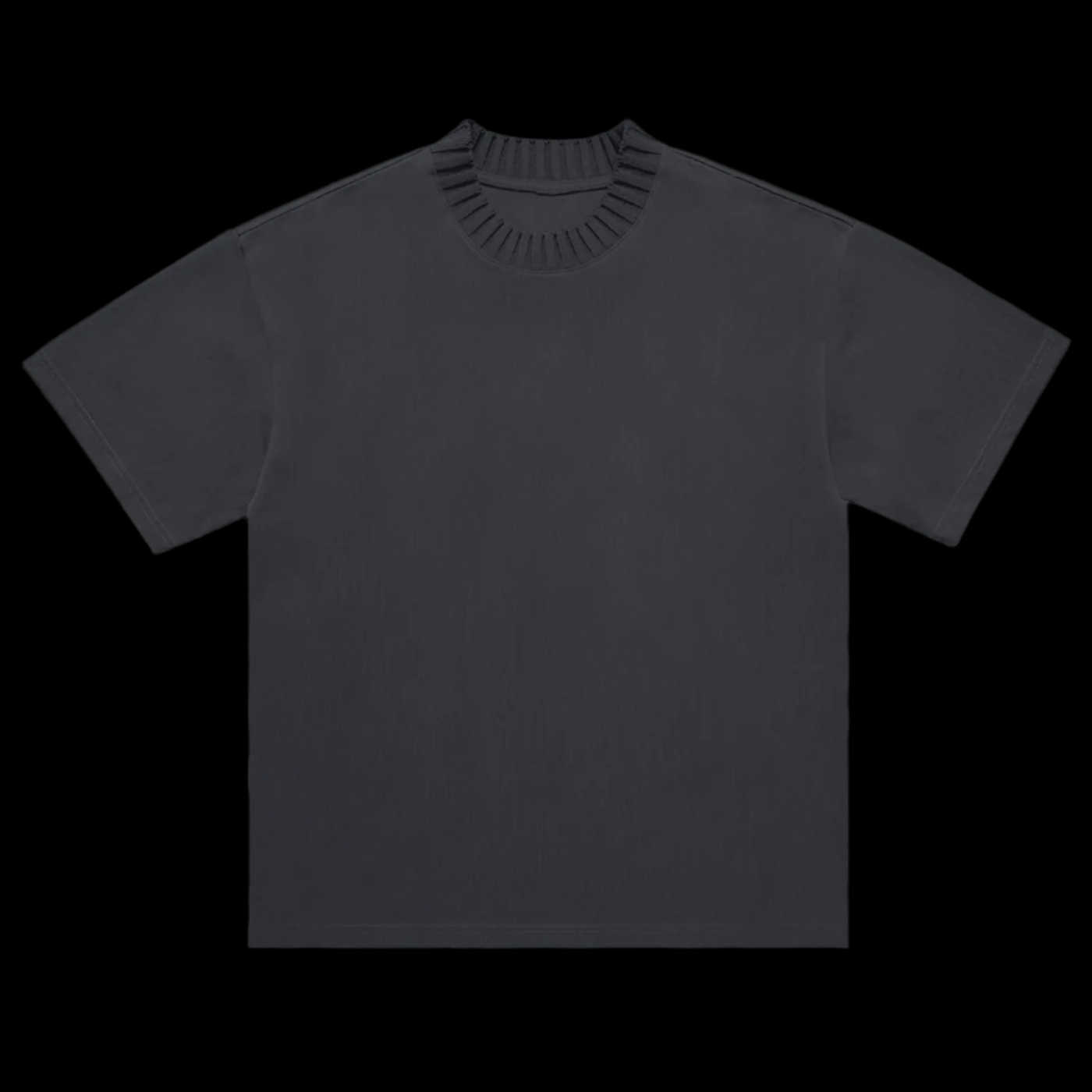 Knitted Round Neck T-Shirt