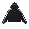 Striped Cropped Hoodie