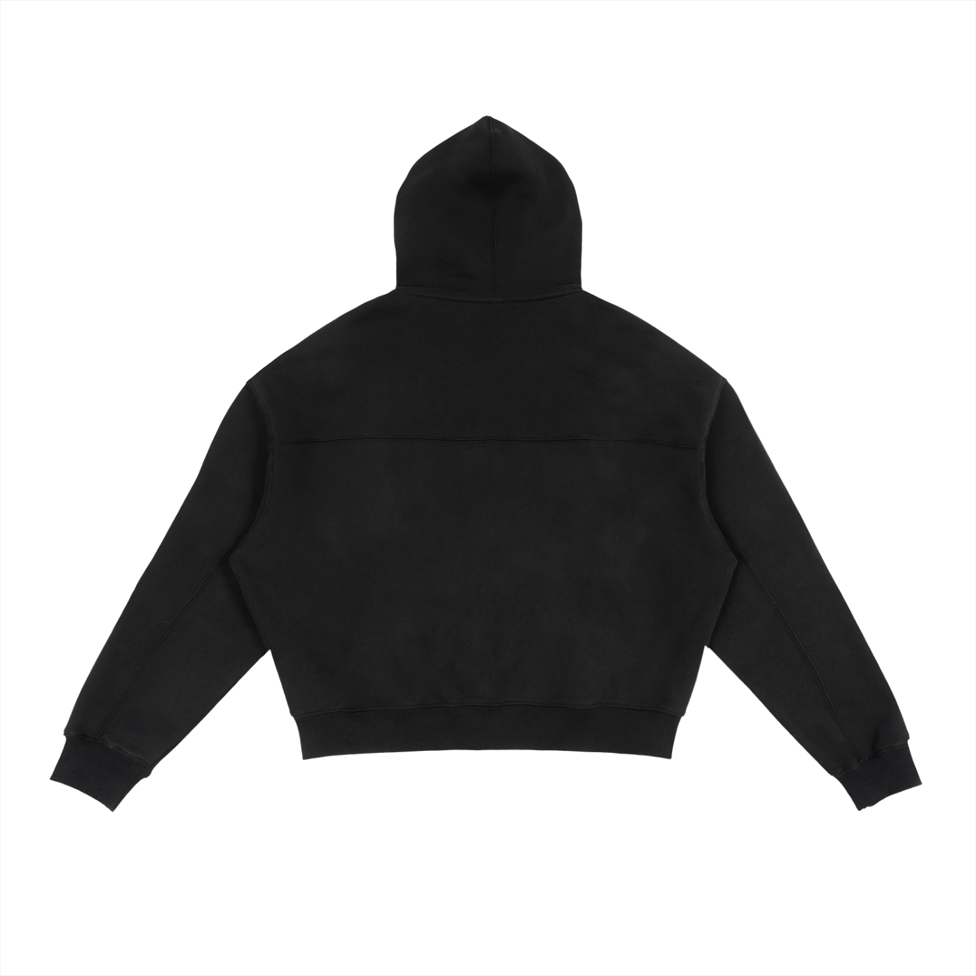 Fleece Zip Up Boxy Hoodie