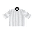 Striped Full Zip Baseball Jersey