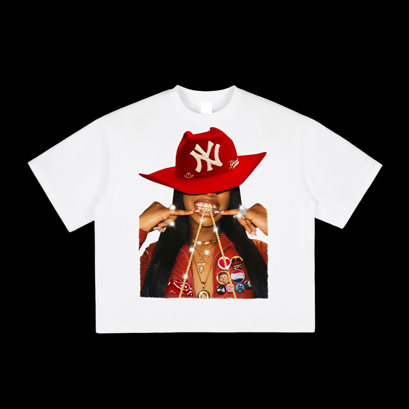 Red Cowboy NY Hat Tee