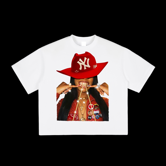 Red Cowboy NY Hat Tee