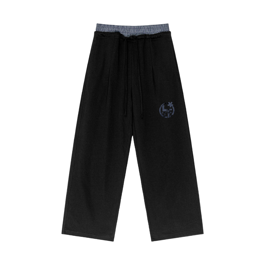 Plaid Waist Sweatpants