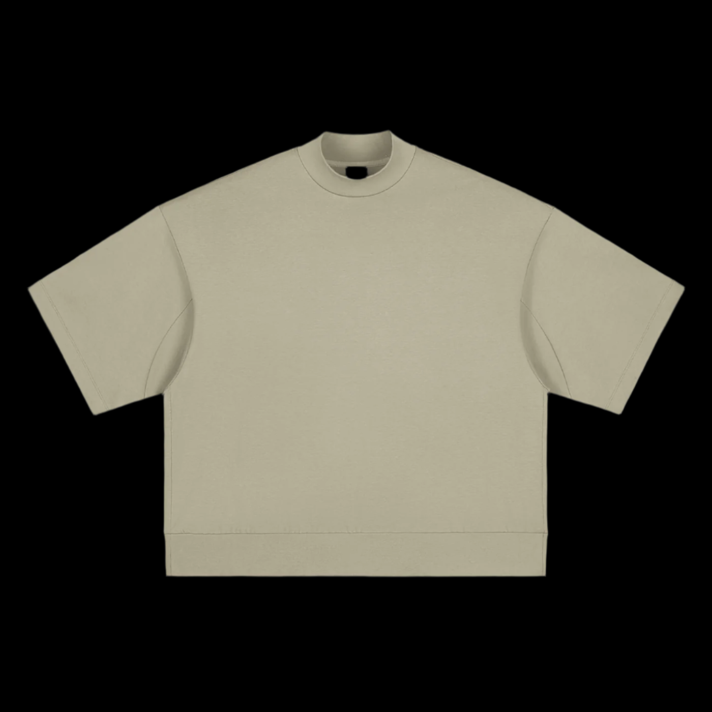 Heavyweight Oversized Mock Neck T-Shirt