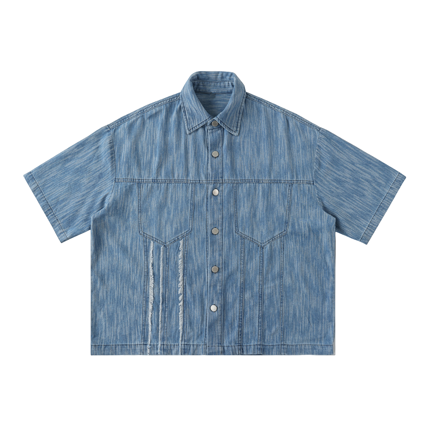 Distressed Wash Short Sleeve Shirt