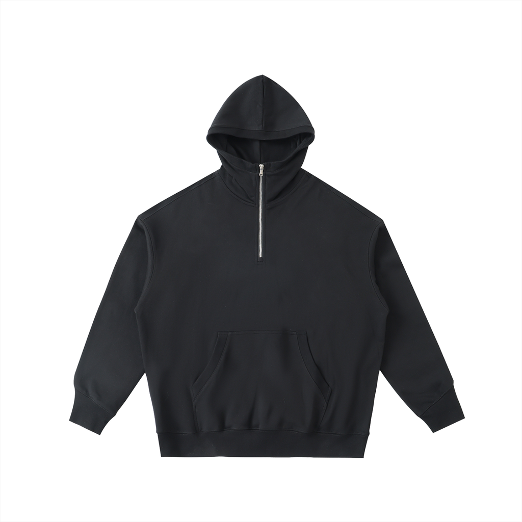 Big Hood Half Zip Fleece Hoodie