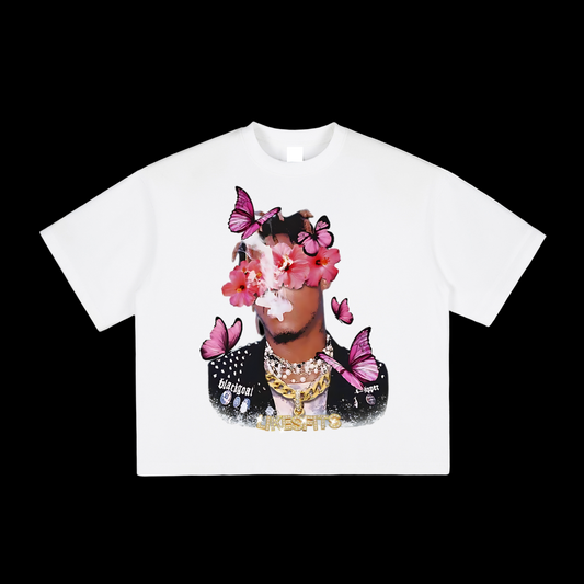Juice Wrld Pink Bloom Tee