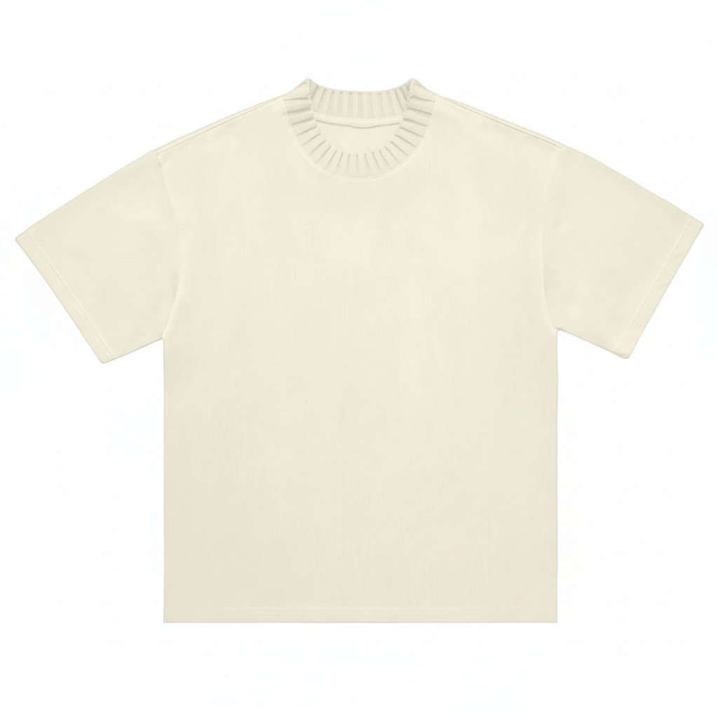 Knitted Round Neck T-Shirt