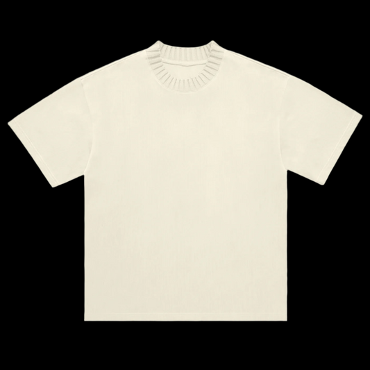 Knitted Round Neck T-Shirt