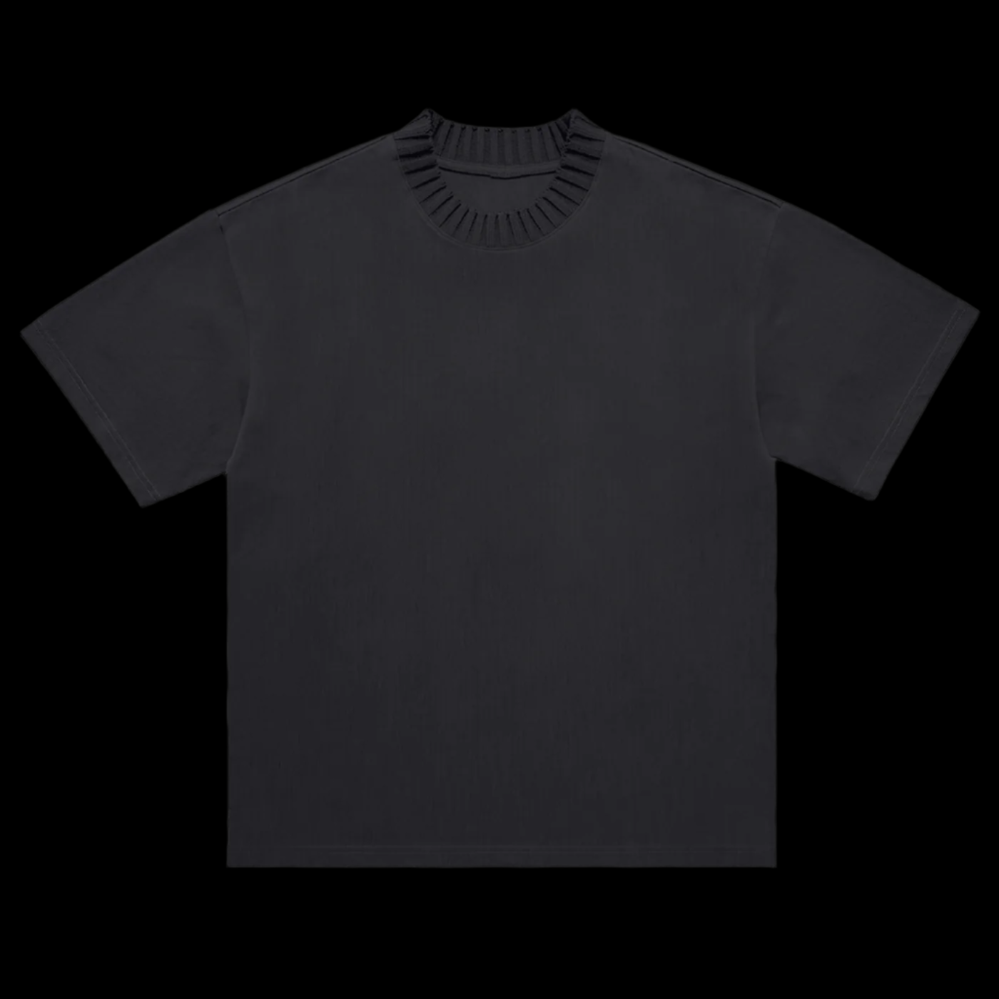 Knitted Round Neck T-Shirt