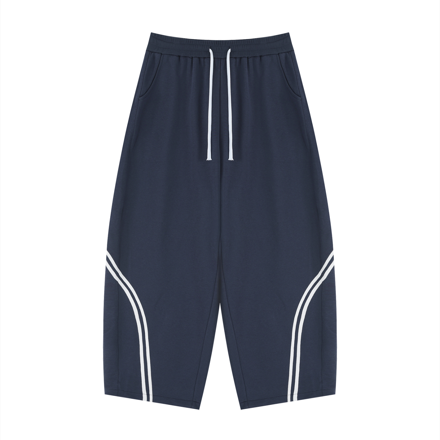 Wide Leg Striped Sweatpants