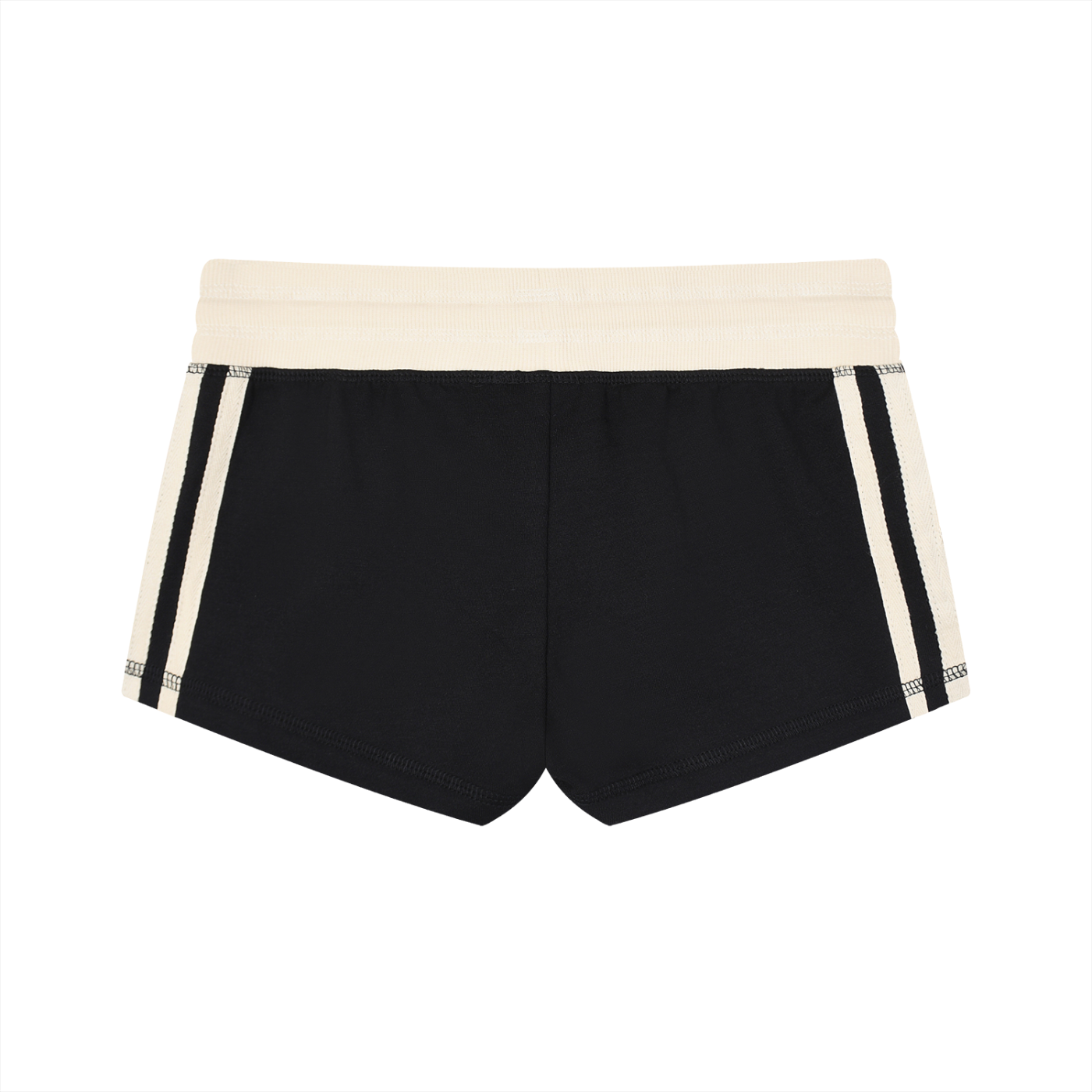 Striped Low Rise Track Shorts