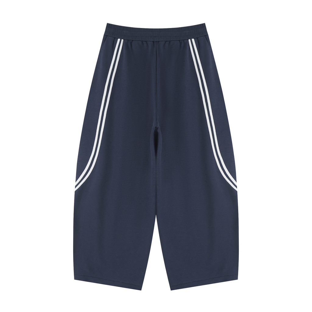 Wide Leg Striped Sweatpants