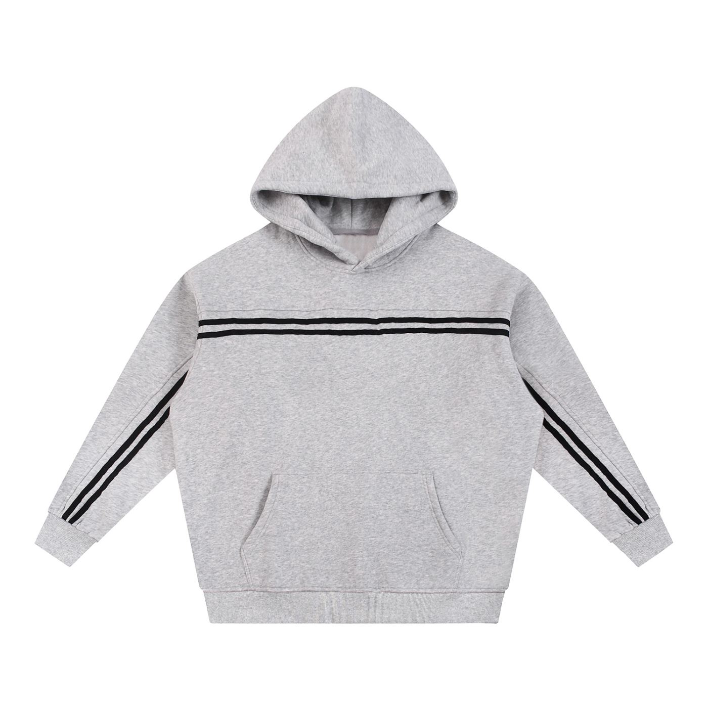 Striped Fleece Hoodie