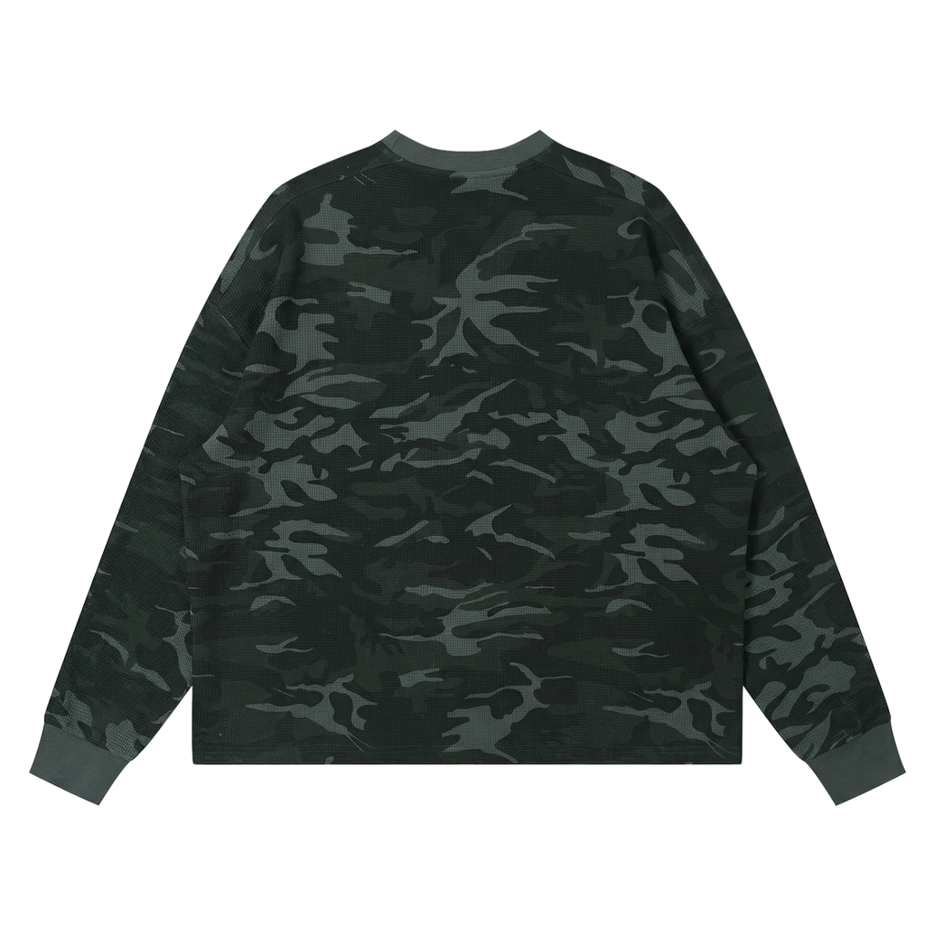 Waffle Boxy Long Sleeve T-Shirt