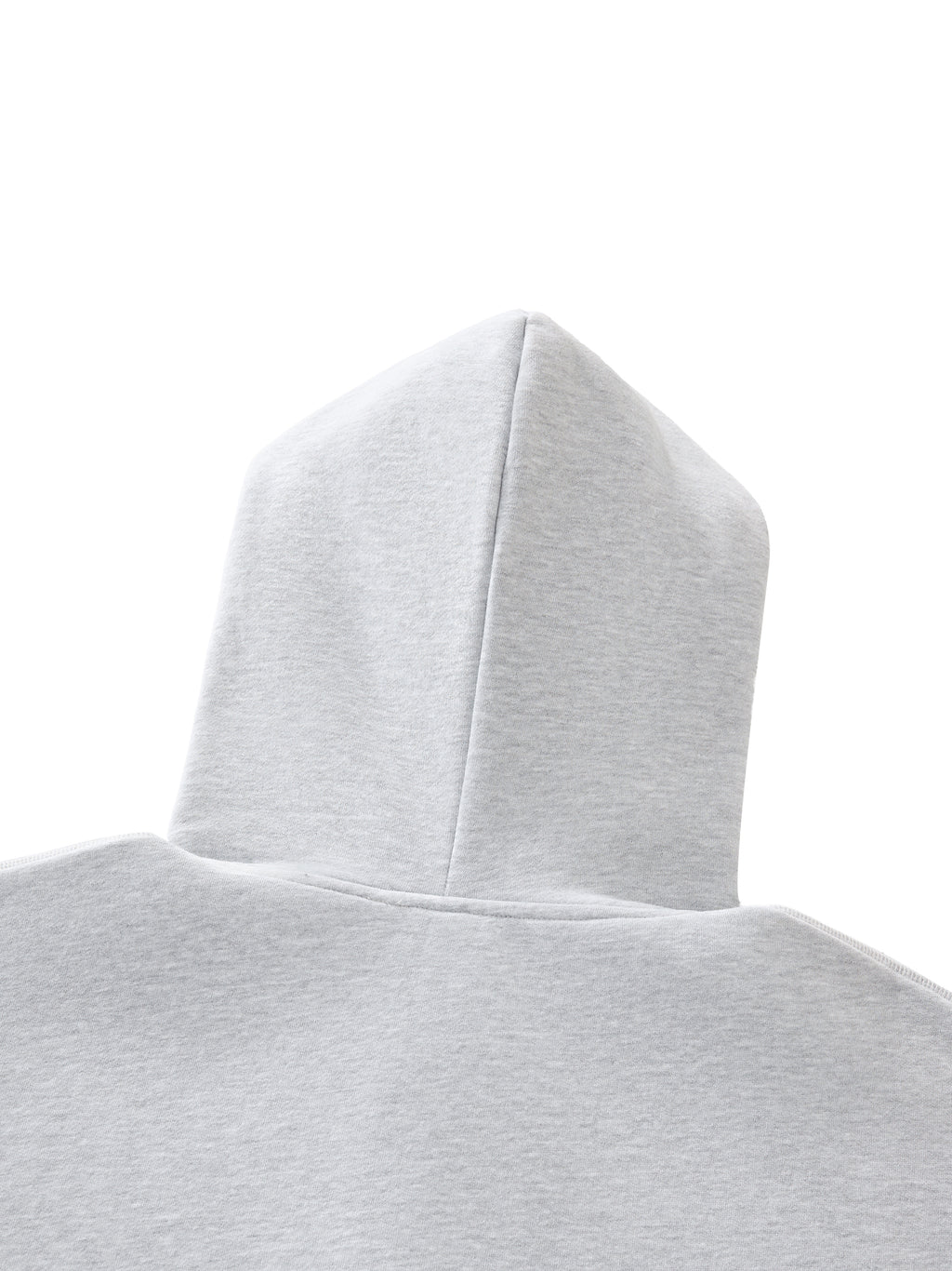 Contrast Stitched Boxy Fleece Zip Hoodie