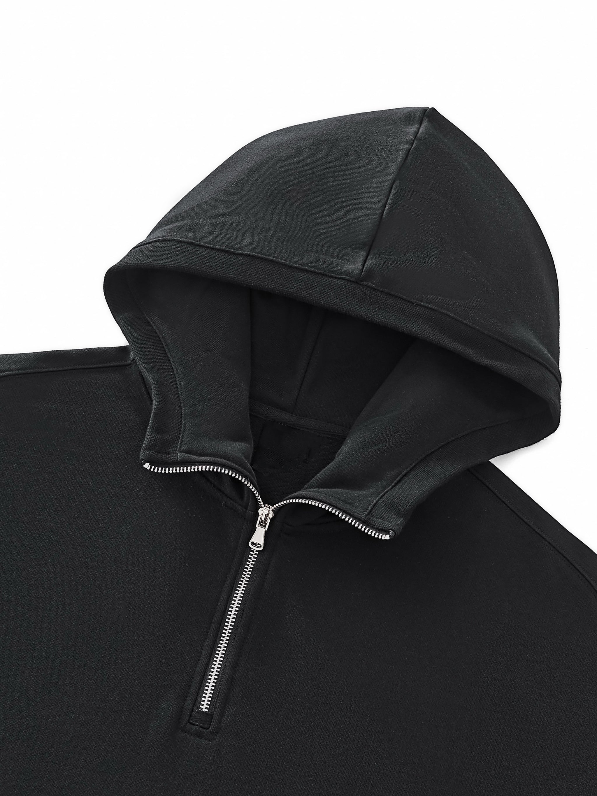 Big Hood Half Zip Fleece Hoodie