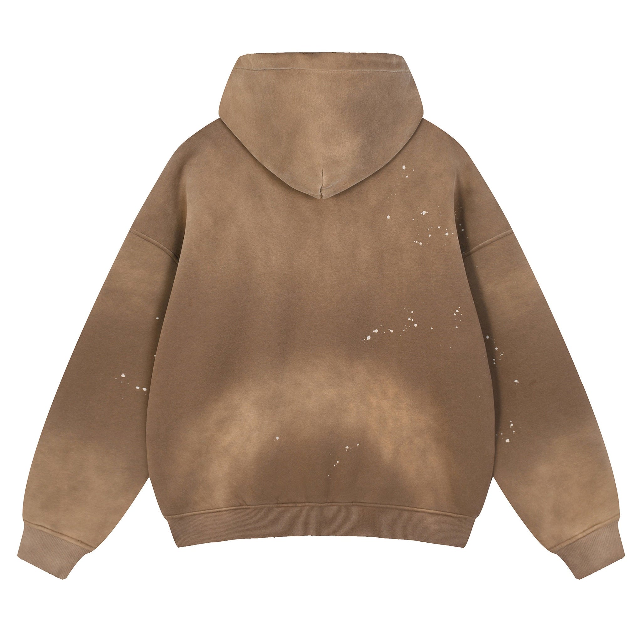 Vintage Washed Frayed Fleece Hoodie