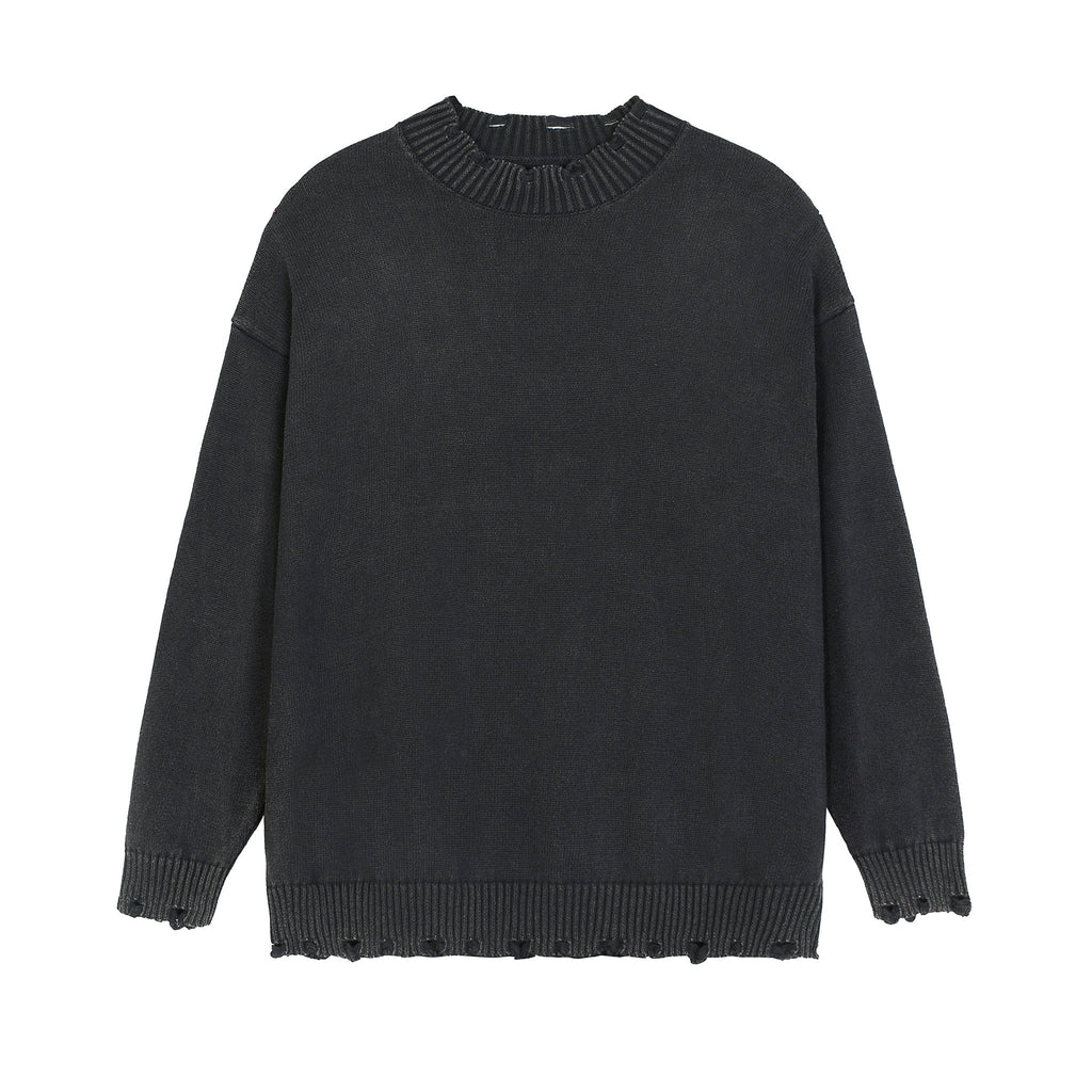 Vintage Washed Hand Frayed Sweater