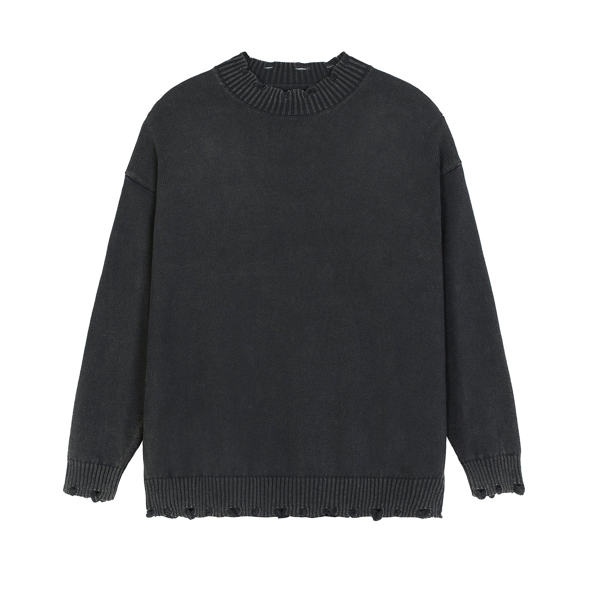 Vintage Washed Hand Frayed Sweater