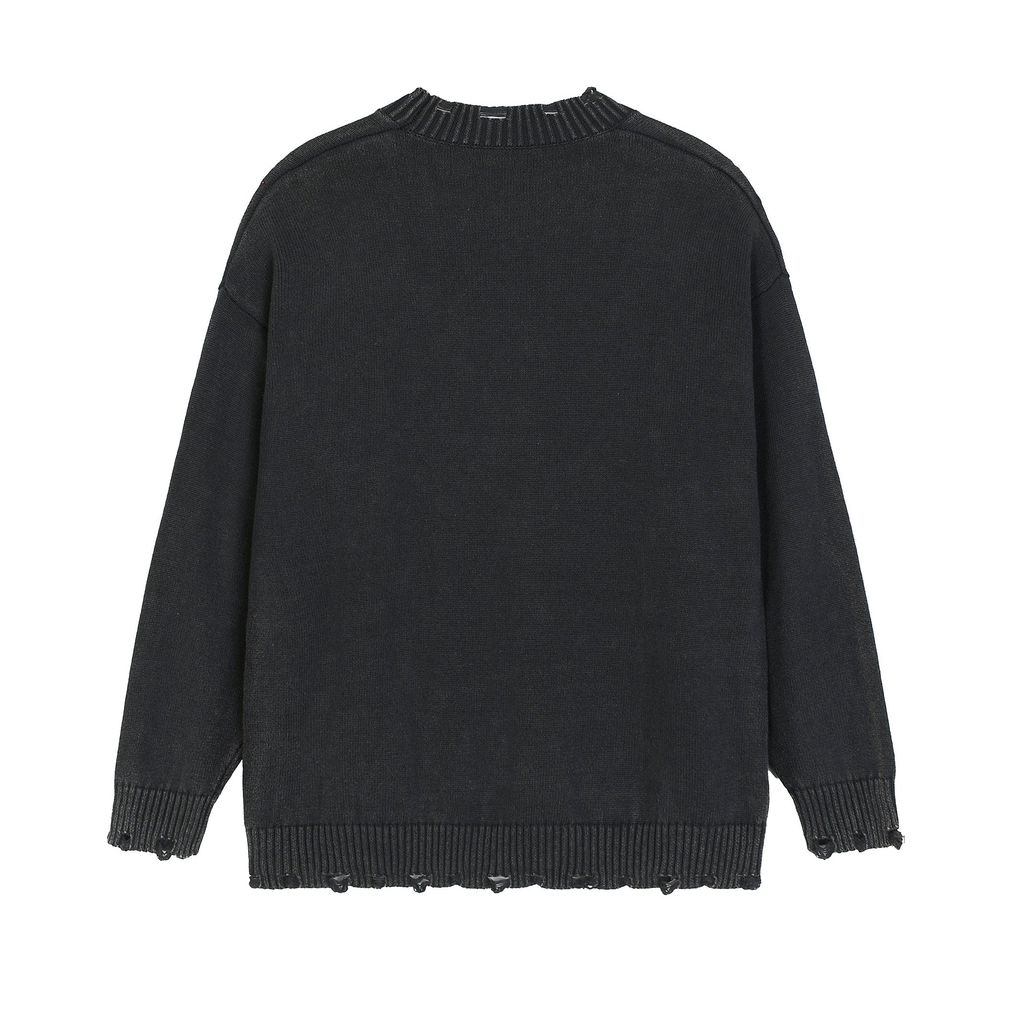 Vintage Washed Hand Frayed Sweater