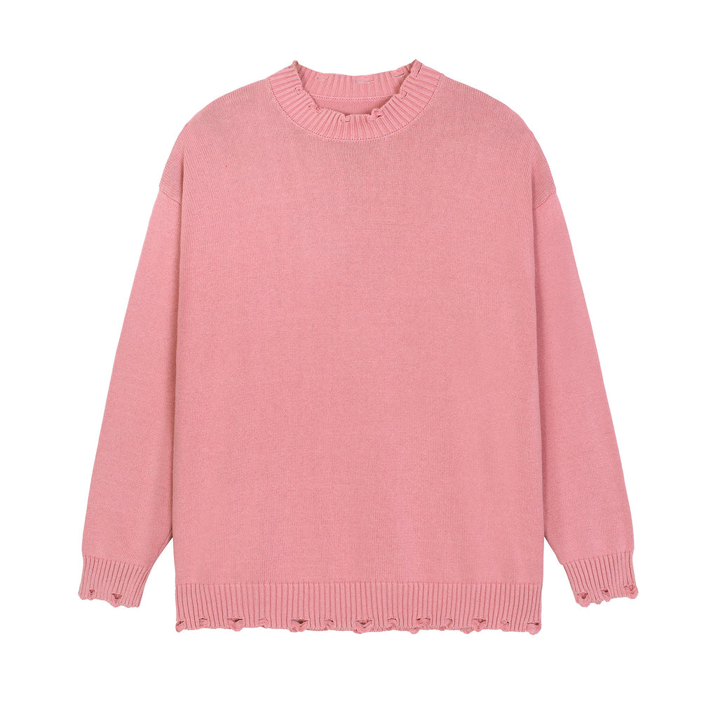 Vintage Washed Hand Frayed Sweater