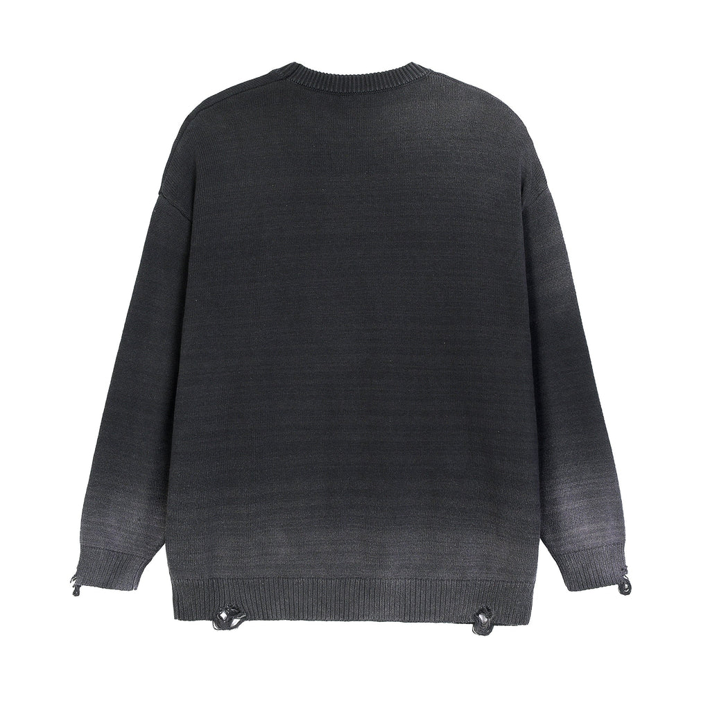 Sun Fade Ripped Crewneck sweater