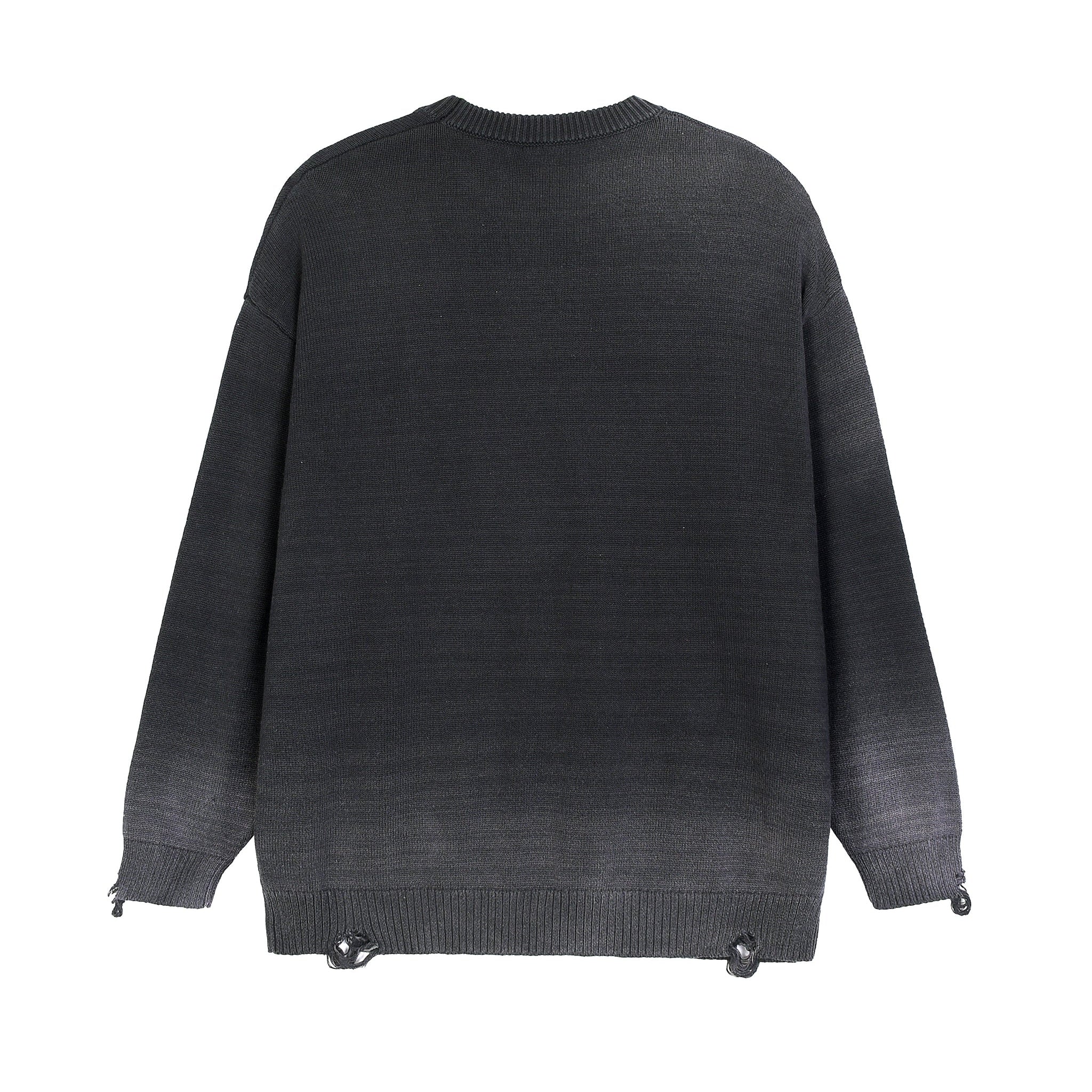 Sun Fade Ripped Crewneck sweater