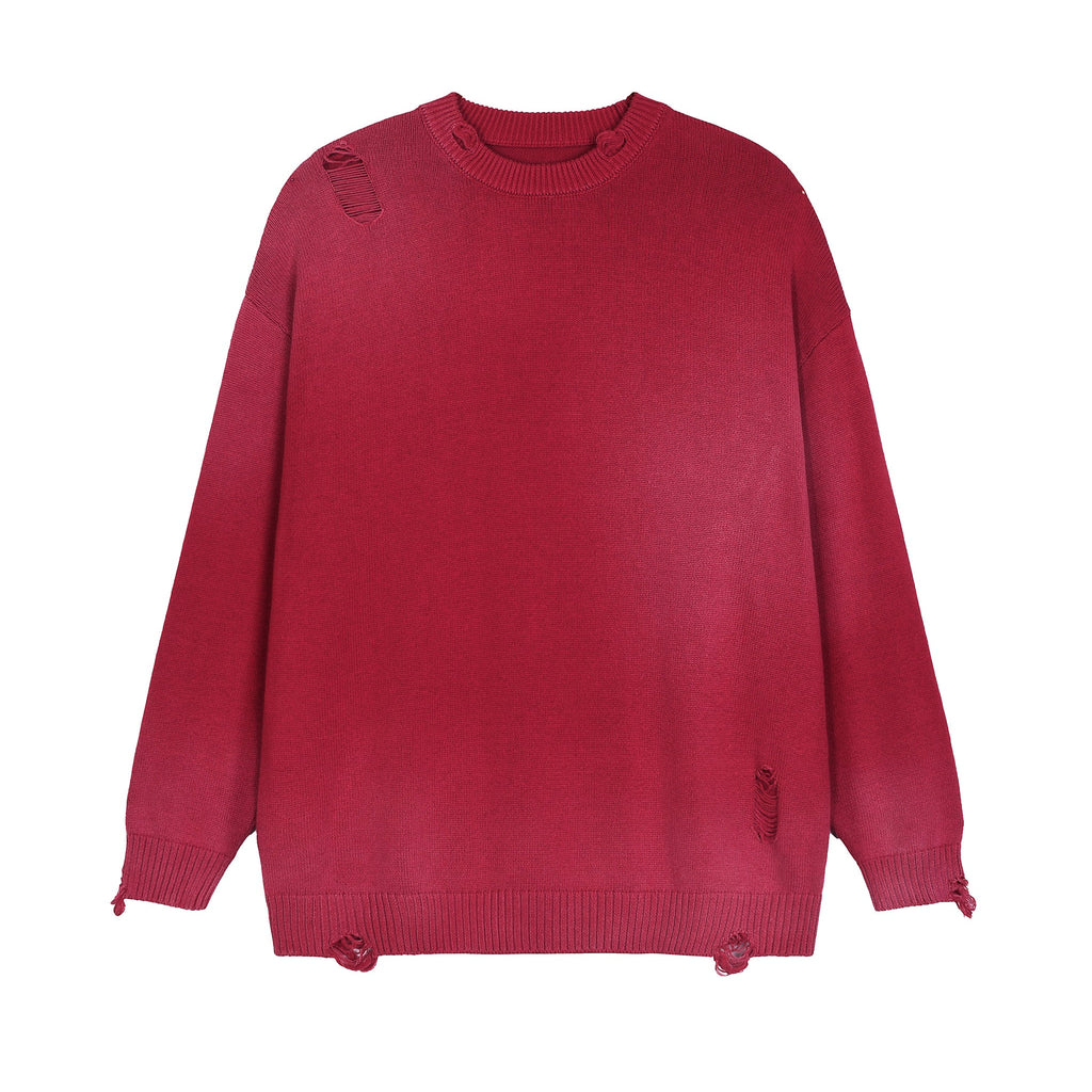 Sun Fade Ripped Crewneck sweater