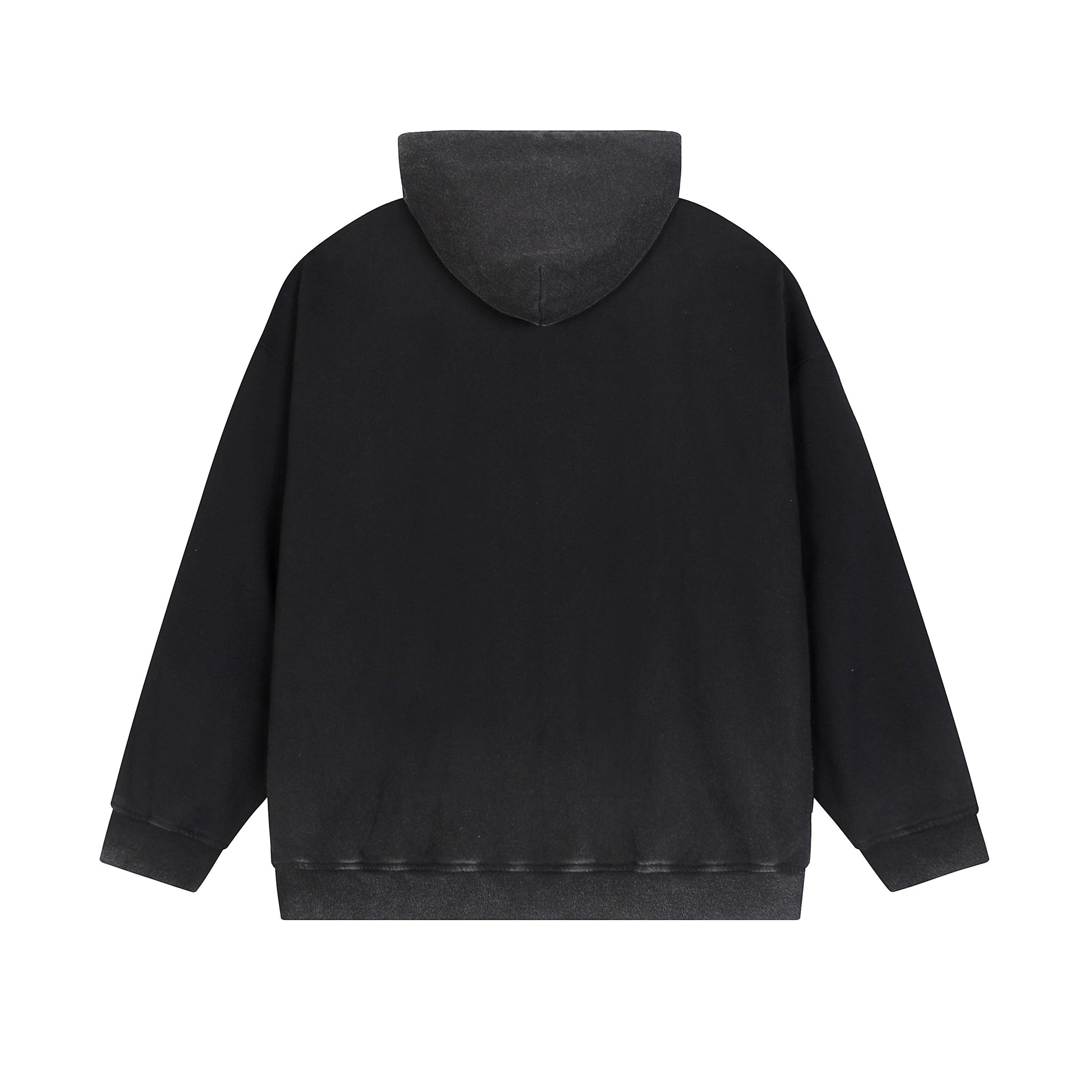 Vintage Washed Gradient Fleece Hoodie