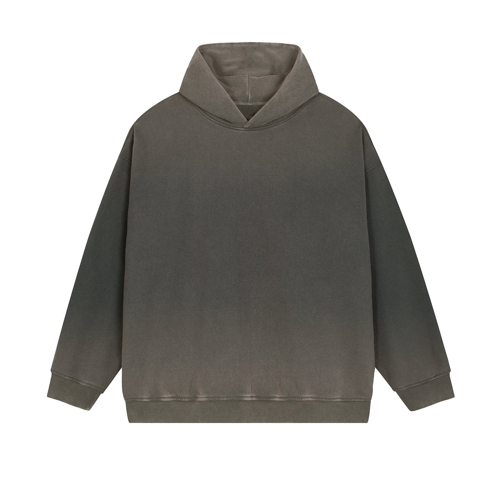 Vintage Washed Gradient Fleece Hoodie
