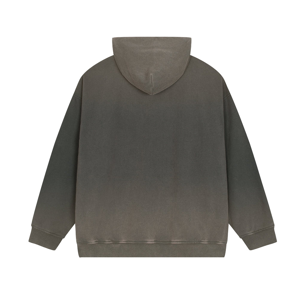 Vintage Washed Gradient Fleece Hoodie