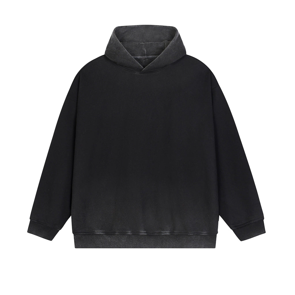 Vintage Washed Gradient Fleece Hoodie
