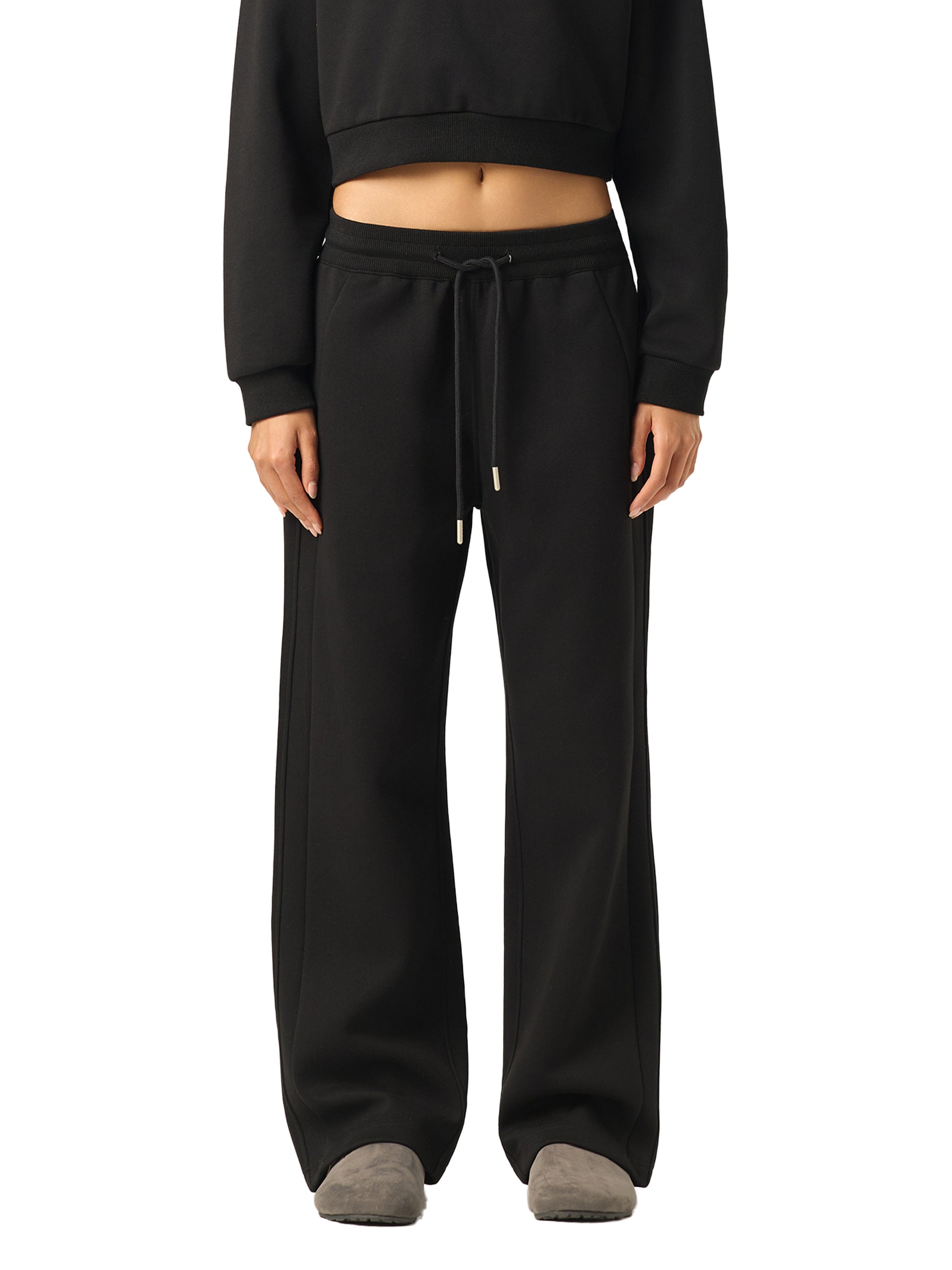 Drawstring Straight Leg Sweatpants