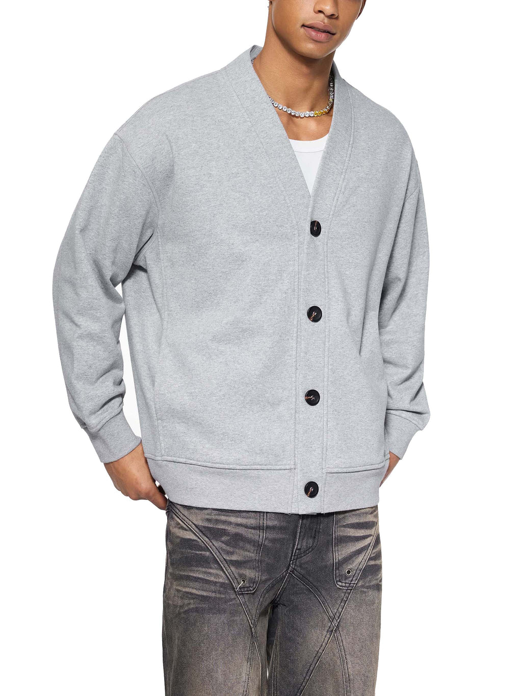 Heavyweight Sweat Cardigan