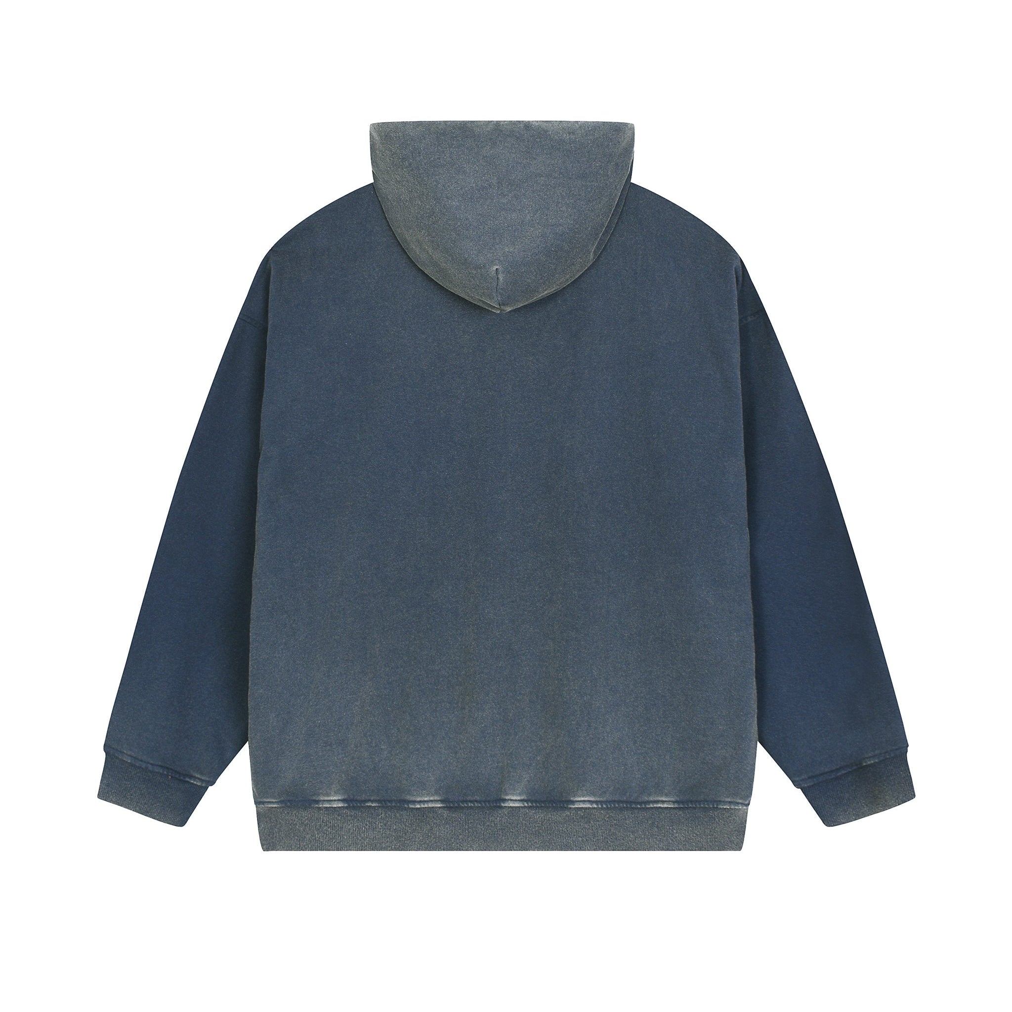 Vintage Washed Gradient Fleece Hoodie