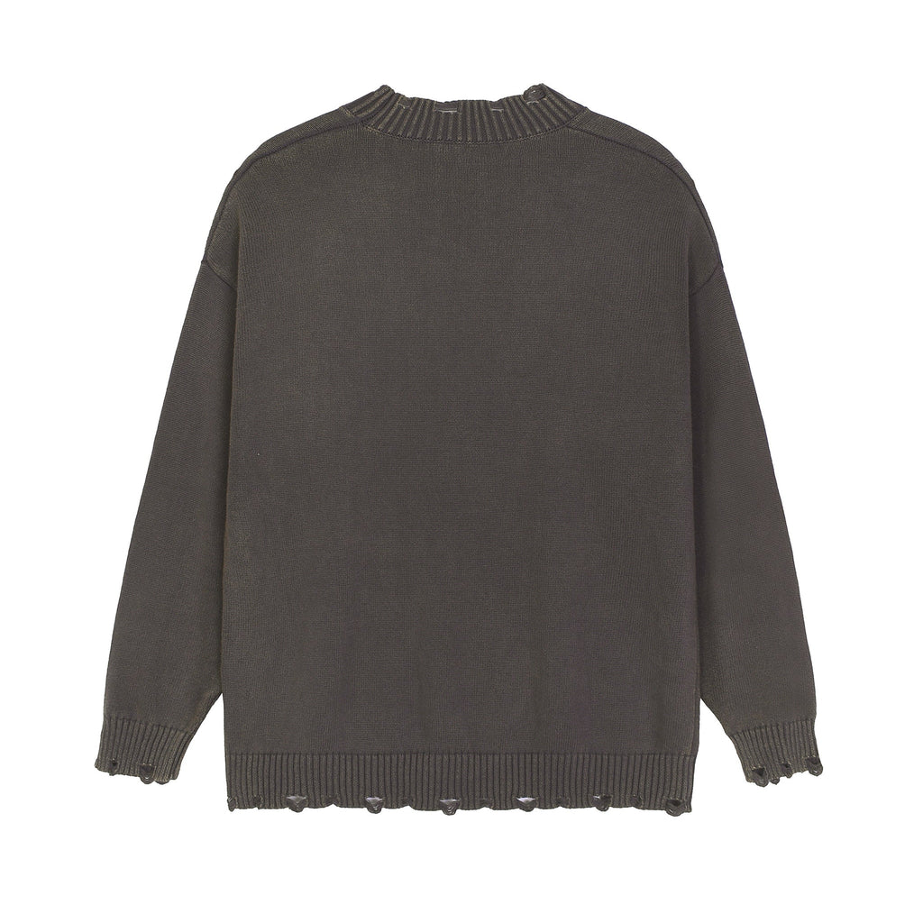 Vintage Washed Hand Frayed Sweater