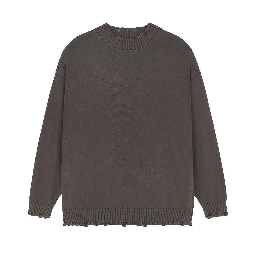 Vintage Washed Hand Frayed Sweater