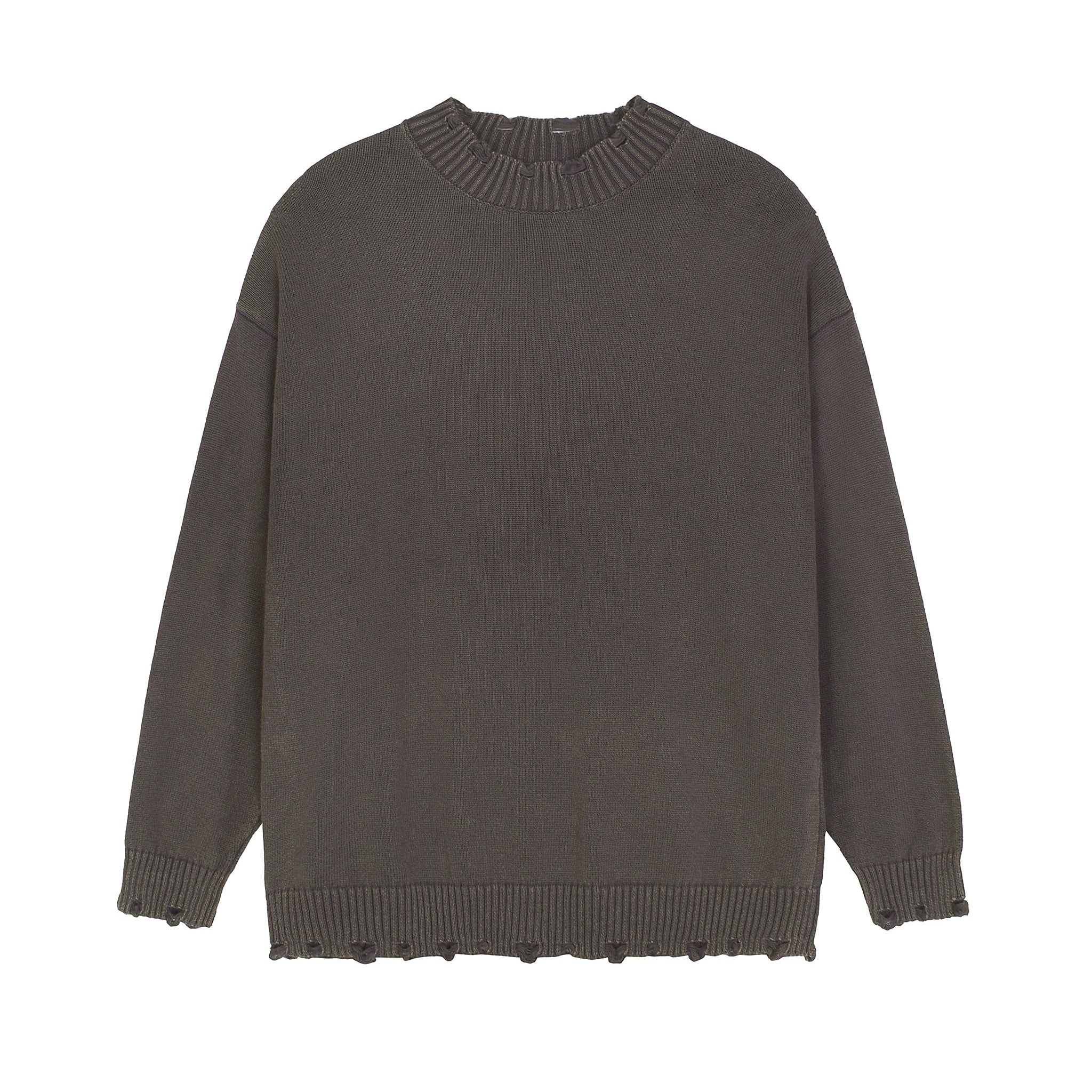 Vintage Washed Hand Frayed Sweater