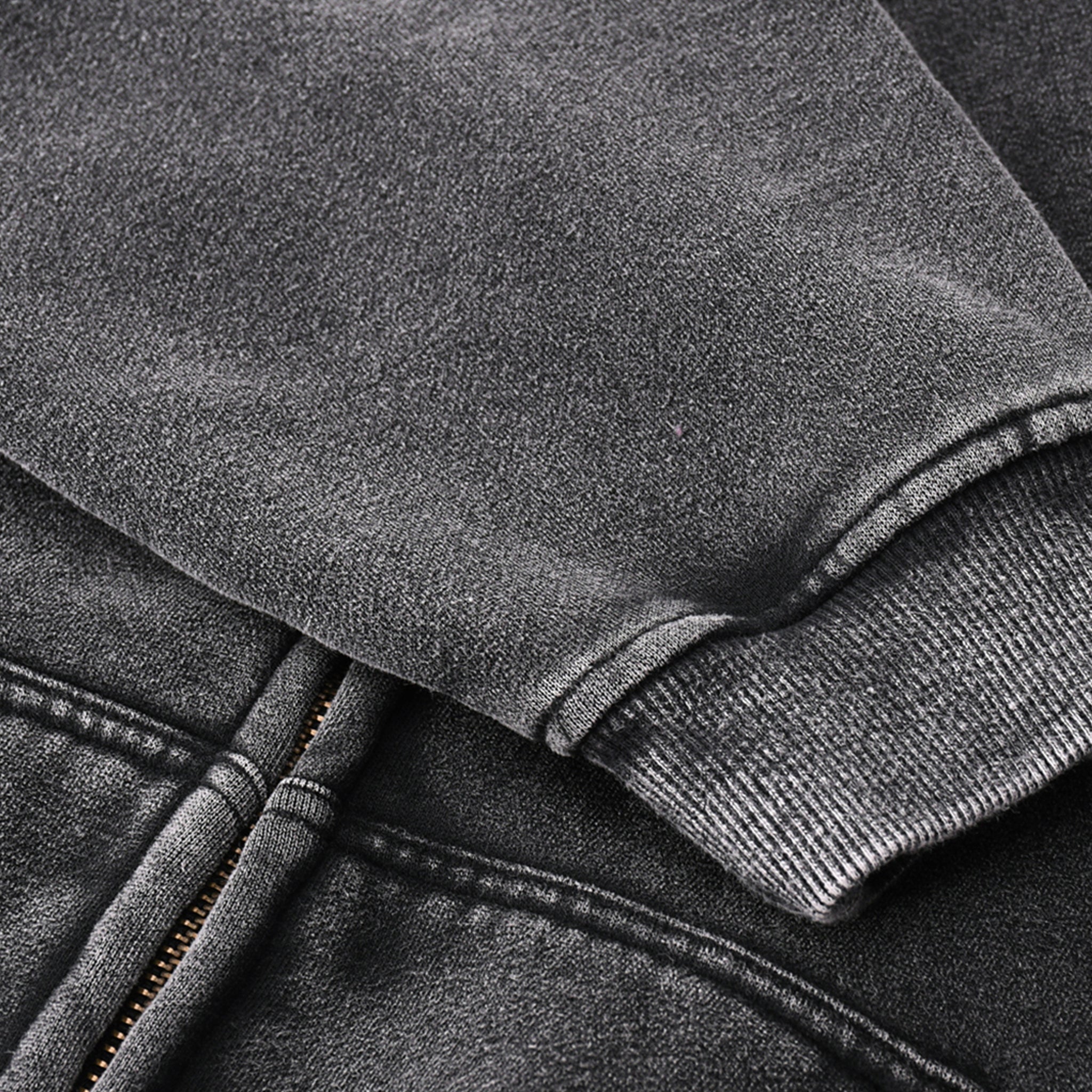 Zip Through Boxy Hoodie